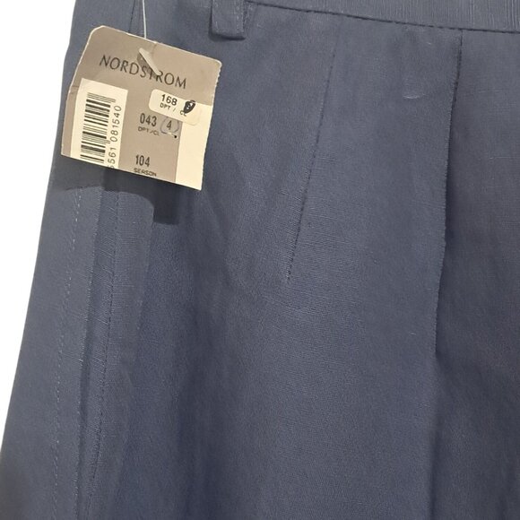 Vintage Cutter & Buck Womens Linen-Blend Navy Wide-Leg Pants Size 8 - Picture 12 of 14